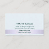 Pink Lotus Flower Yoga Instructor Confetti Business Card (Back)