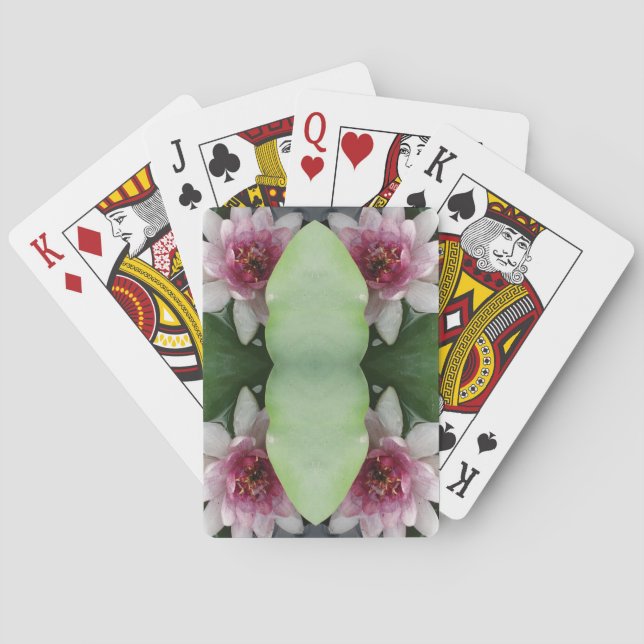 Pink Lotus Flowers  Playing Cards (Back)
