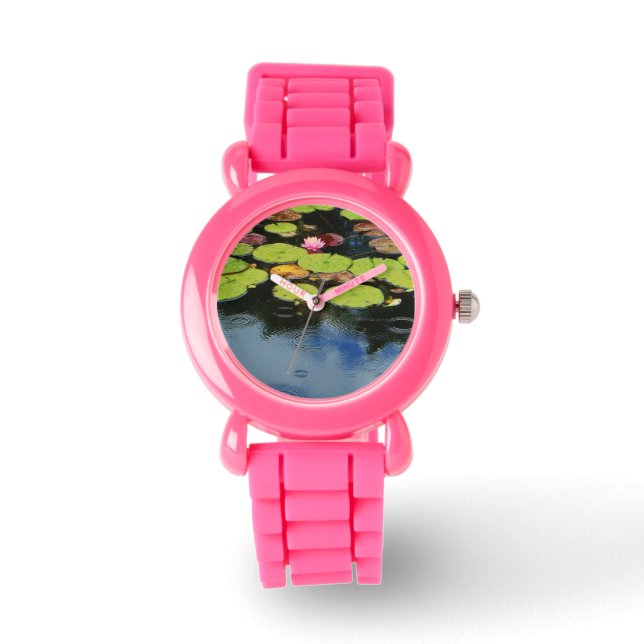 Pink lotus in Rain Watch (Front)