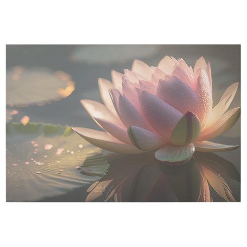 Pink Lotus in the Morning Light Gallery Wrap