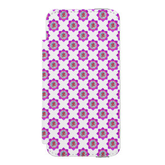 Pink lotus wallet case for iPhone SE/5/5s