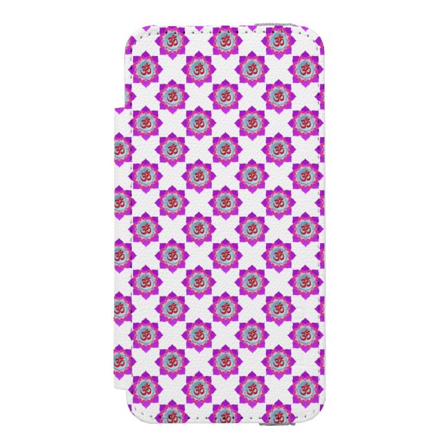 Pink lotus incipio iPhone wallet case (Folio Front)