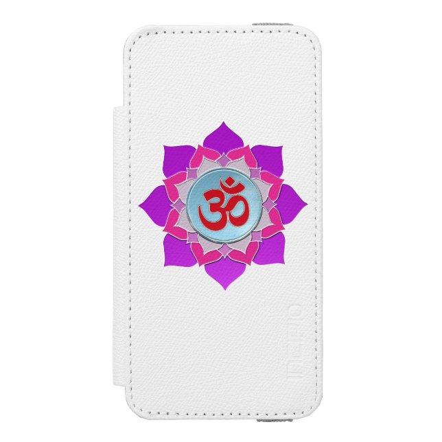 Pink lotus incipio iPhone wallet case (Folio Front)