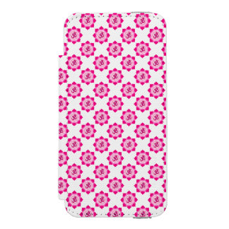 Pink lotus iPhone SE/5/5s wallet case