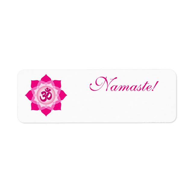 Pink lotus label (Front)