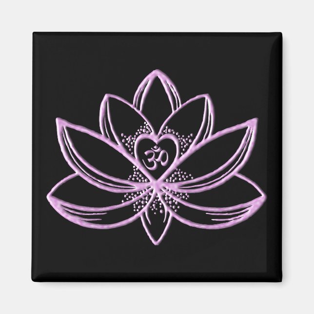 Pink Lotus  Magnet (Front)