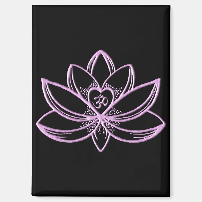 Pink Lotus  Magnet (Front)