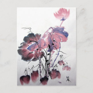Pink Lotus Postcard