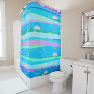 Pink Lotus Shower Curtain