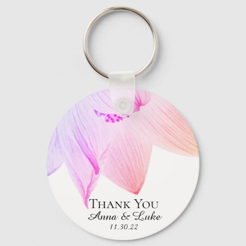 Pink Lotus Spiritual Wedding SWAG Branding Spa Keychain