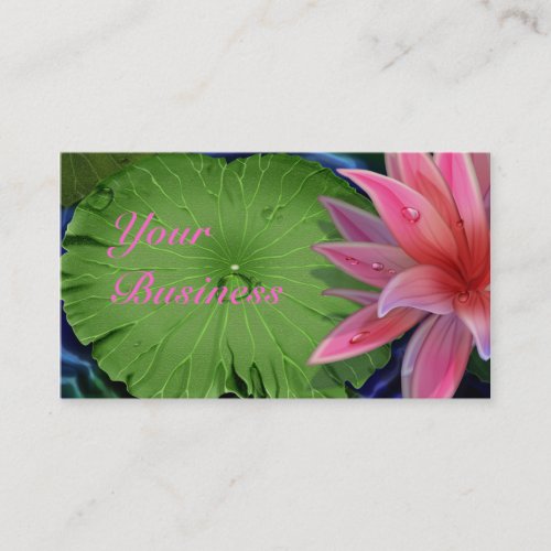 Pink Lotus Standard Business Card