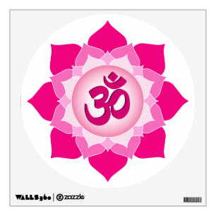 Pink lotus wall sticker