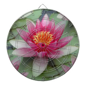Pink Lotus Water Lily Dart Board