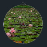 Pink lotus water lily flower pond dartboard<br><div class="desc">Pink lotus water lily flower pond garden, nature, growth, plants, lotu, pink , lotus, lily, waterlily, outdoors, japan, plant, pink, flower, leaf, summer, water lily, </div>