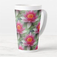 Monet-water Lily Lotus Flower Mug Large Ceramic Bone China