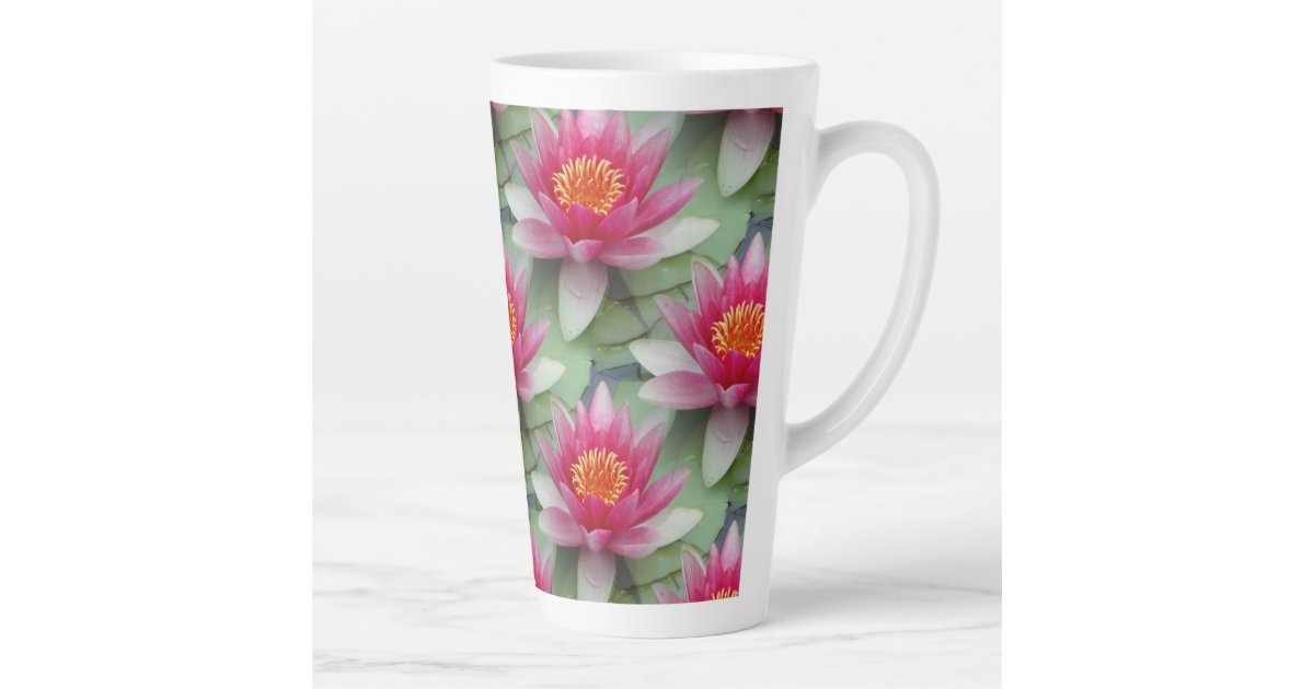 Monet-water Lily Lotus Flower Mug Large Ceramic Bone China