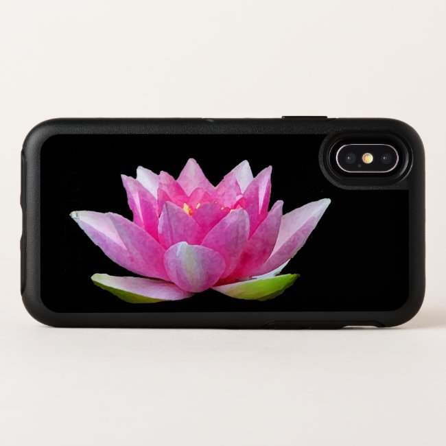 Pink Lotus Water Lily OtterBox iPhone X Case