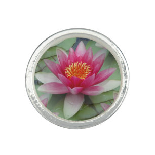 Pink Lotus Water Lily Ring