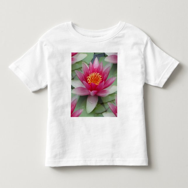 Pink Lotus Water Lily Toddler T-shirt (Front)