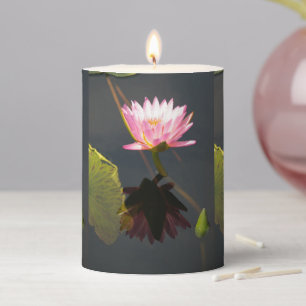 Pink Lotus Waterlily Flameless Candle