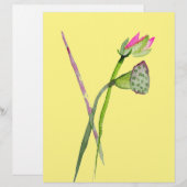 Pink Lotus Zen flower Buddhist Art (Front/Back)