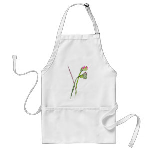 Pink Lotus Zen flower Buddhist Art Adult Apron