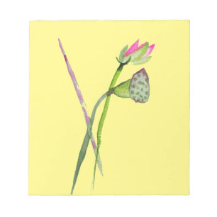 Pink Lotus Zen flower Buddhist Art Notepad