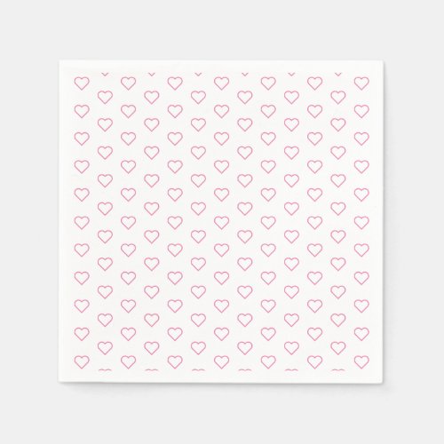 Pink Love _ Add your favorite colors _ Hearts Napkins