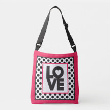Pink Love Black Dots