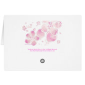 Pink Love Blossoms Cards (Back Horizontal)