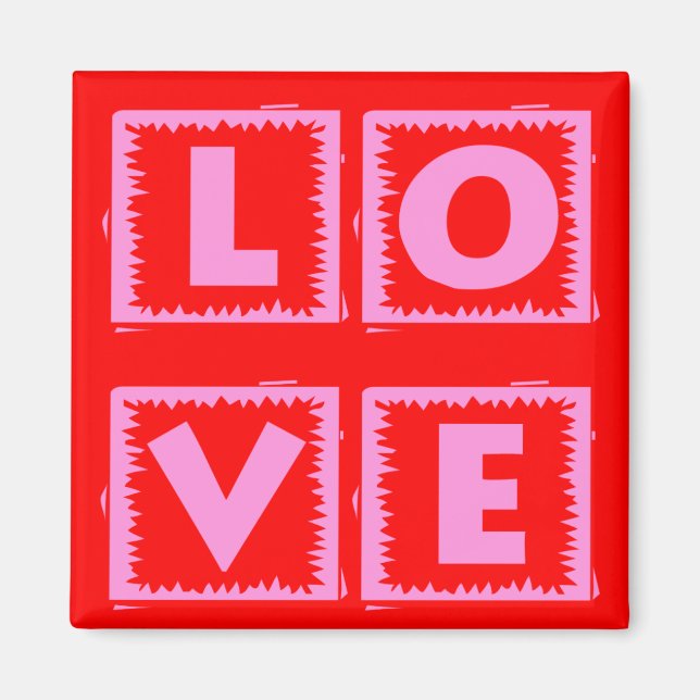 Pink Love Box Magnet (Front)