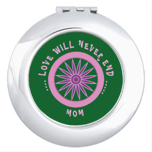PINK LOVE GIFT FOR MOM , MOTHERS DAY , BIRTHDAY COMPACT MIRROR
