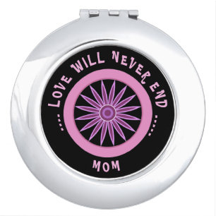 PINK LOVE GIFT FOR MOM , MOTHERS DAY , BIRTHDAY COMPACT MIRROR