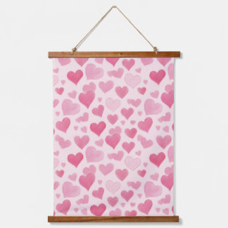 Pink Love Hanging Tapestry