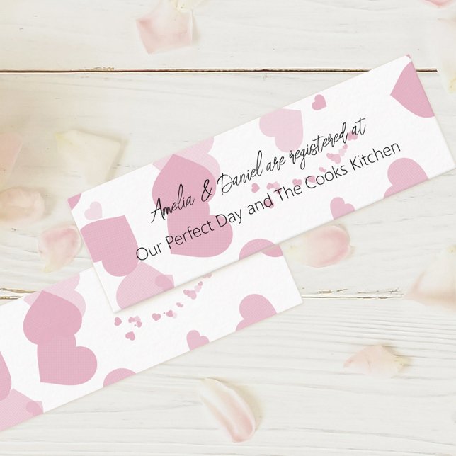 Pink Love Heart Bridal Registry Insert (Creator Uploaded)