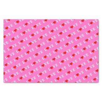 Pink LOVE Heart Elegant Chic