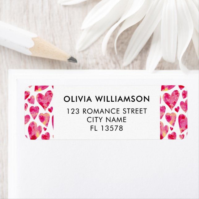 Pink Love Heart Label (Insitu)