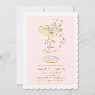 Pink Love is in Bloom Bridal Shower Invitation