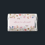 Pink Love is Sweet Hershey's Miniatures<br><div class="desc">Pink Love is Sweet Hershey's Miniatures. Treat your guests to our Blush Pink 'Love is Sweet' Mini Chocolate Bar. Wrapped in elegant packaging featuring hand-painted florals, delicate teacups, and a pink butterfly on a blush pink background, these chocolates are a delightful and charming addition to your bridal tea party. They...</div>