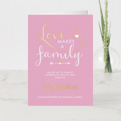 Pink Love Makes A Family Adoption Announcement