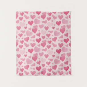 Pink Love Tapestry