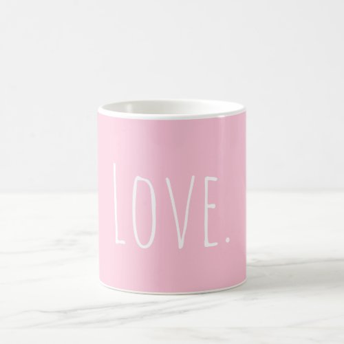 Pink Love Valentines Day Coffee Mug