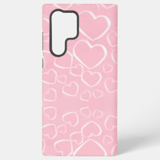 Pink Love White Hearts - Phone Case