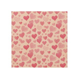 Pink Love Wood Wall Art