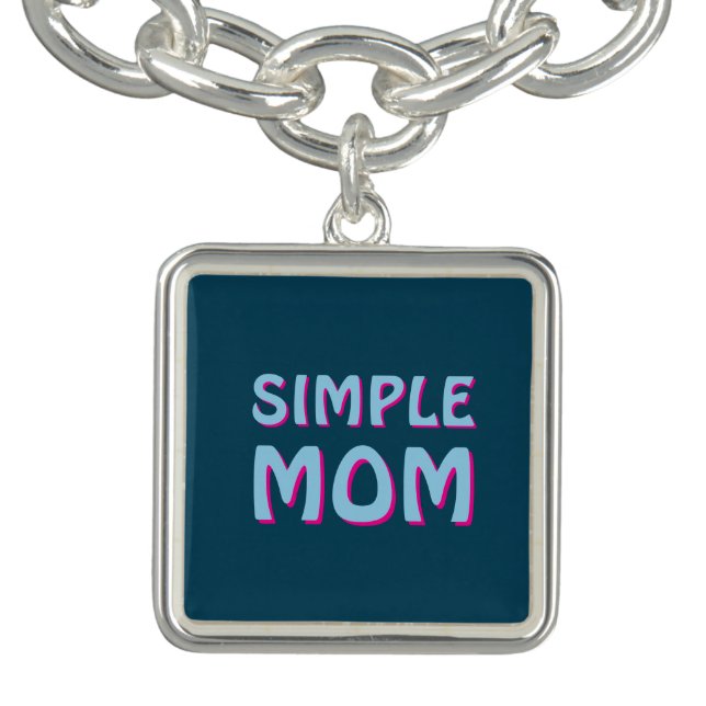 PINK LOVELY SIMPLE MOM BRACELET (Design)