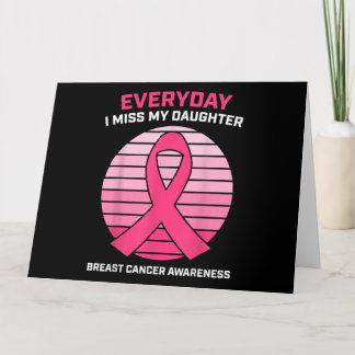 Pink Loving Memory Of My Daughter Breast Cancer Aw Card