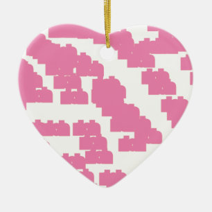 pink lucky 888 ceramic ornament