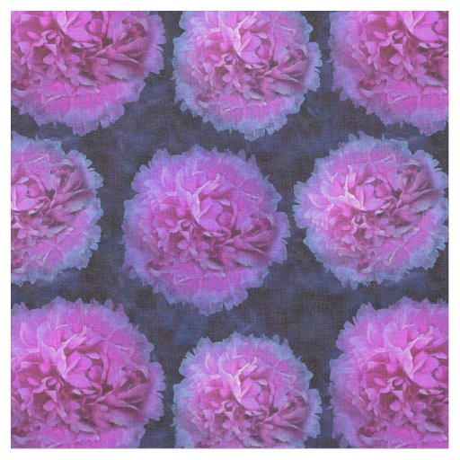 Pink Lush Peony Flowers Fabric