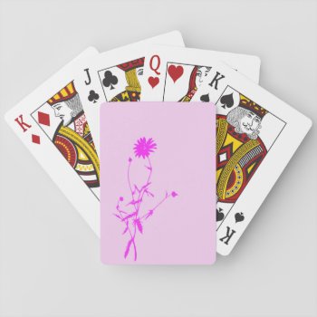 Pink Lush Playing Cards by naiza86 at Zazzle