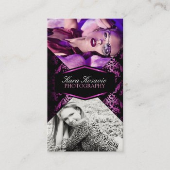 Pink Luxury Photography Business Card by kellyannt at Zazzle